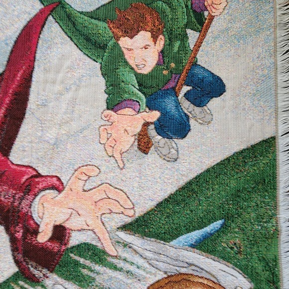 Vintage Harry Potter Tapestry Throw Blanket Quidditch - Picture 3 of 5